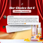 SET C Fast Whitening Trio lifestyle photo – daily whitening skincare routine in use