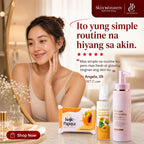 SET C Fast Whitening Trio lifestyle photo – visibly brighter, glowing skin