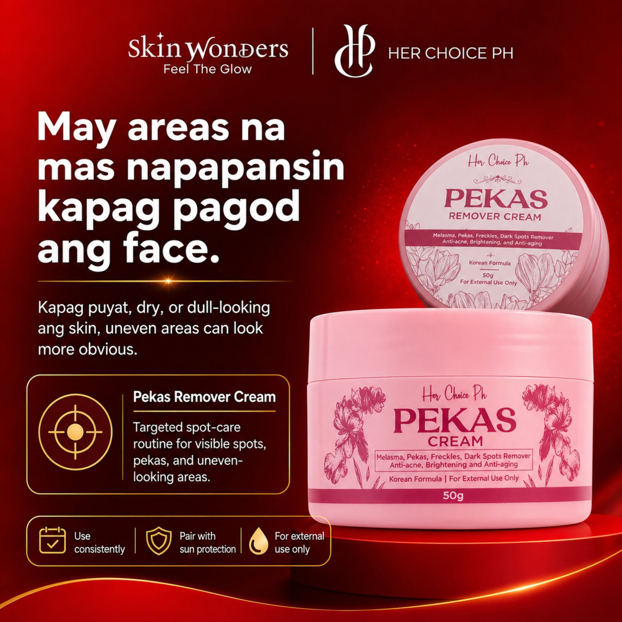 Pekas Remover Cream