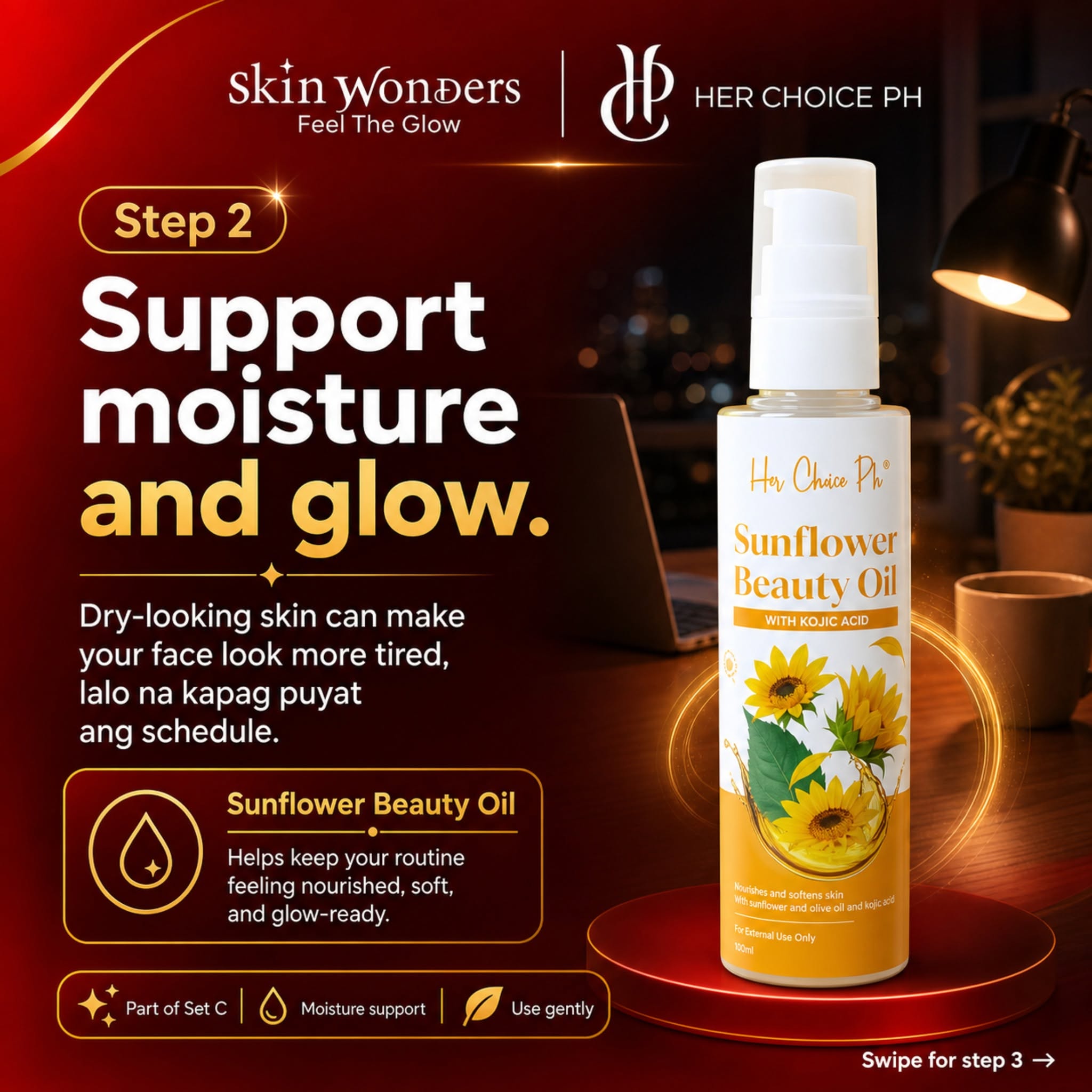 Sunflower Beauty Oil (100ml)
