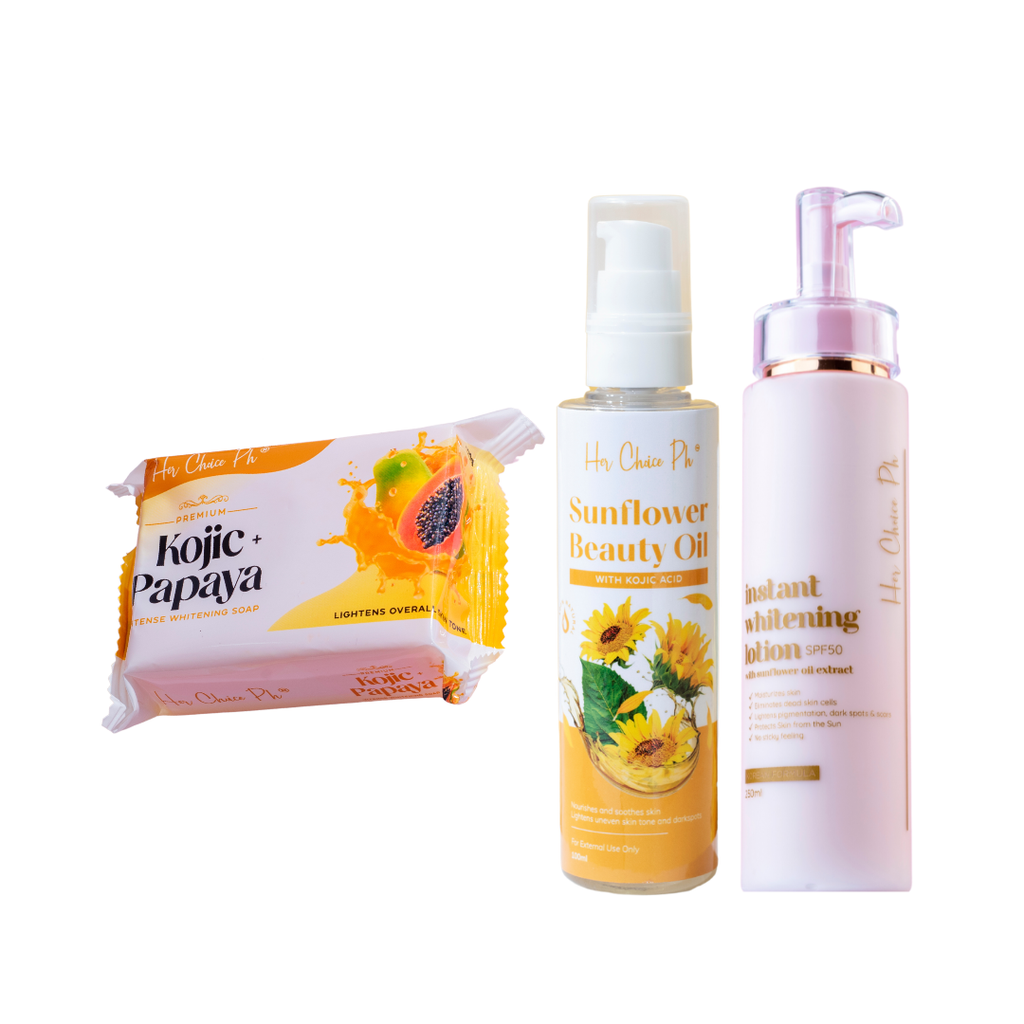 SET C Fast Whitening Trio – 3-step daily skin whitening routine